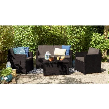 Baštenski set Monaco sa box stolom, braon CU 216778-1 Baštenski set Monaco sa box stolom, braon CU 216778-1